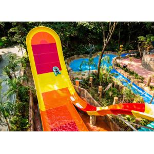 13m Platform Height Big Water Slides Strong Reception Capacity Oxidation