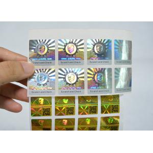 Wholesale Demetalized Hologram Overlay Stickers , Holographic Vinyl Stickers With VOID Effect from china suppliers