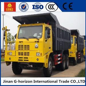 High Strength Skeleton Cab ZZ5707S3840AJ Mining Tipper Dump Truck White Yellow