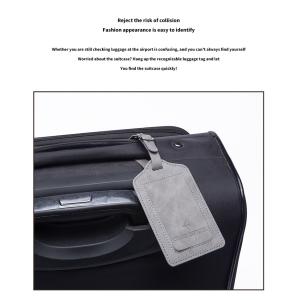 Customized Saffiano Travel Suitcase with Personalized Name Tag and Pu Leather