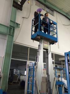 Wholesale Push Around Vertical Mast Lift , 12 Meter Working Height Electric Work Platform from china suppliers