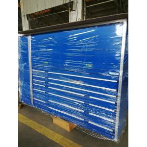 Metal Tool Box Roller Cabinet for Workshop Workstation Silver 72" Thickness 1.0