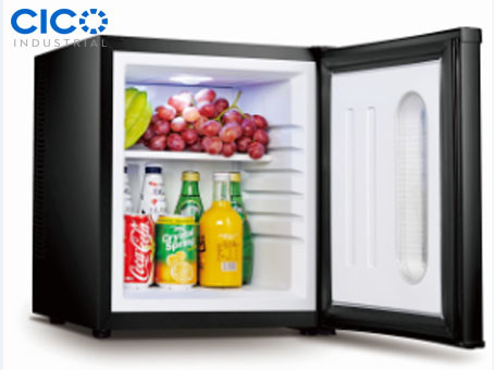 Silent Black Small Desktop Refrigerator Eco - Friendly Low Consumption