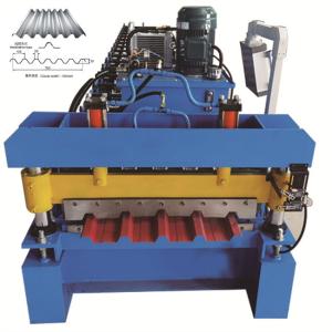 Galvalume high speed roof panel roll forming machine 0.3-1mm used for Household