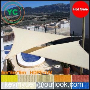 SUN SAIL SHADE - TRIANGLE CANOPY COVER-OUTDOOR PATIO AWNING-10' SIDES (10x10x10)