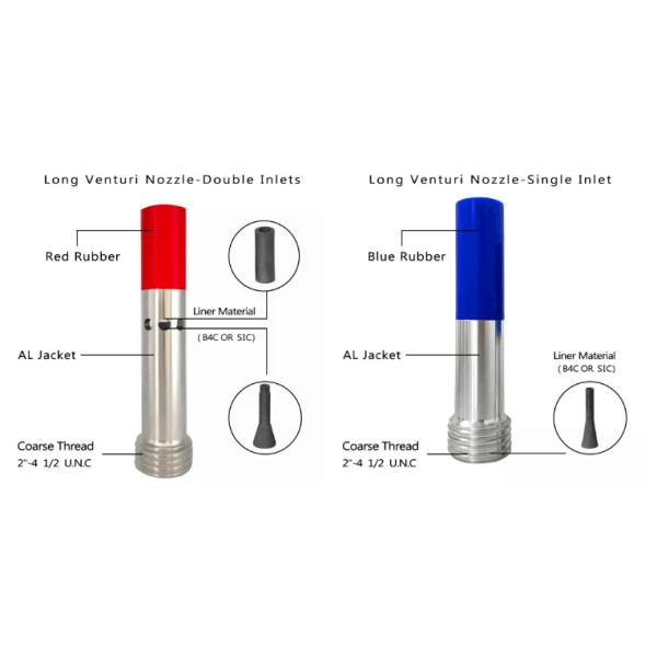 Long Venturi Nozzles for High Pressure Sandblasting
