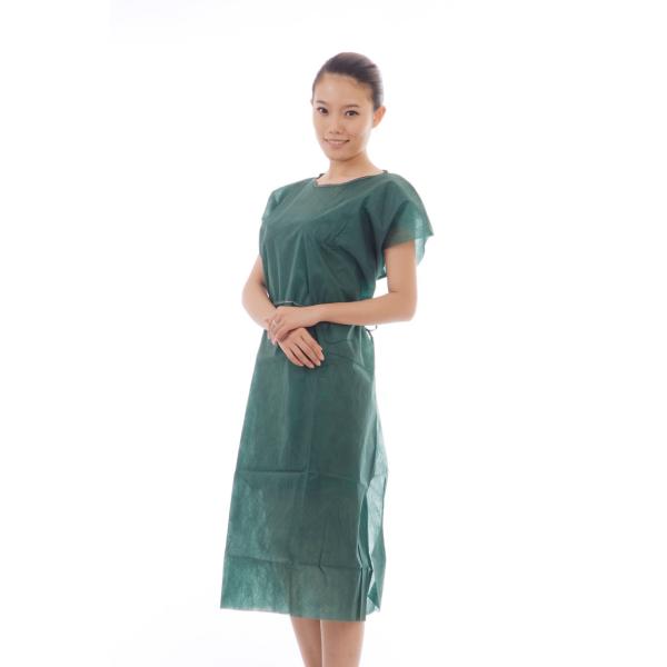 Single Use Nonwoven Patient Gown Without Sleeves