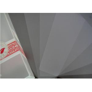 Thin White Translucent Plastic Sheet , Matte Pvc Flat Sheet 1500mm Max Width