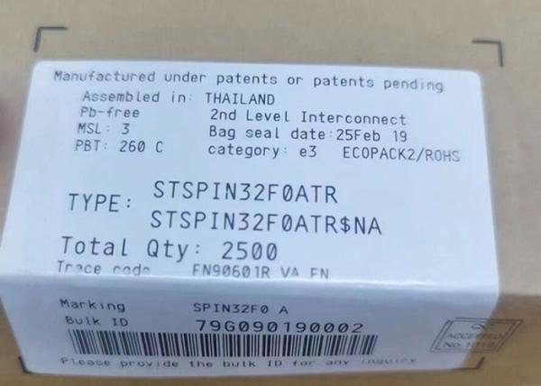 Quality STSPIN32F0ATR Advanced BLDC Controller With Embedded MCU Microcontrollers for sale