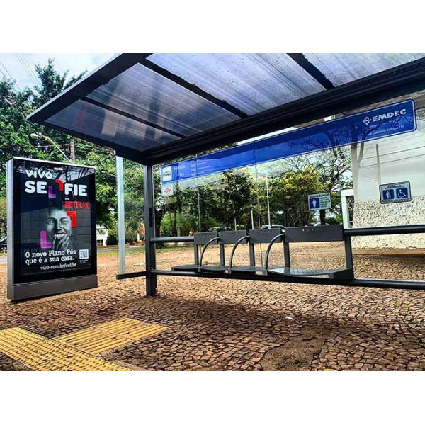 Factory Direct Sale High Quality 75 inch ip65 outdoor digital signage for bus shelter