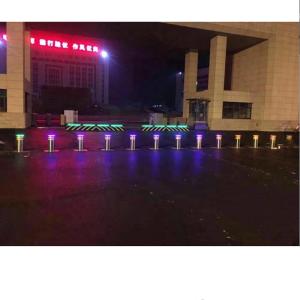 Retractable Hydraulic Rising Bollards Automatic Access Control Stainless Steel