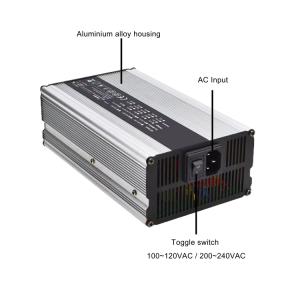 12.6v Portable Waterproof Onboard Lithium Battery Charger 72v 48v