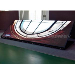Iron Cabinet Outdoor LED Signs High Resolution 6mm Pixel Pitch With Front