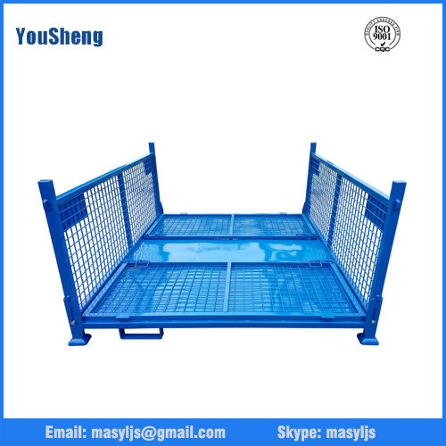 Quality Foldable storage metal mesh box,industrial collapsible mesh box for sale