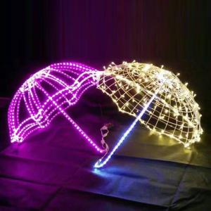 3D umbrella LED rope/string light motif light IP55 OEM/ODM multi color and flash