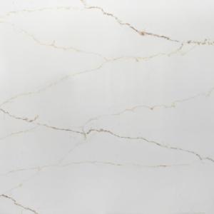 Quartz Stone For Kitchen Platform Price White Background With Gold Lines