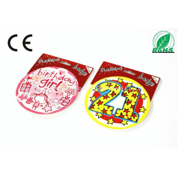 Quality Delicate Festival Flashing LED Module / Musical LED Badge for Holiday Gifts for sale