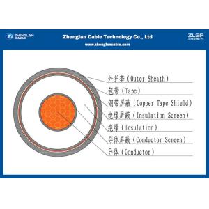 3 Core Unarmoured MV Power Cables 6/10KV Black Color For Cable Ducts （CU/XLPE