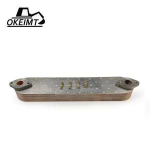 Standard Size Engine Oil Cooler 6WG1 8P Excavator Oil Cooler Core