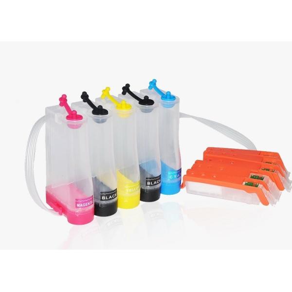 5 Colors Continuous Ink Supply System , Canon 451 Ink Cartridges 16ml / 25ml Volume