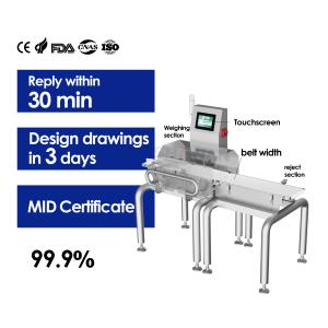 China Automatic Check Weigher Fast And Accurate Weight Sorting With Rejection Scale on sale