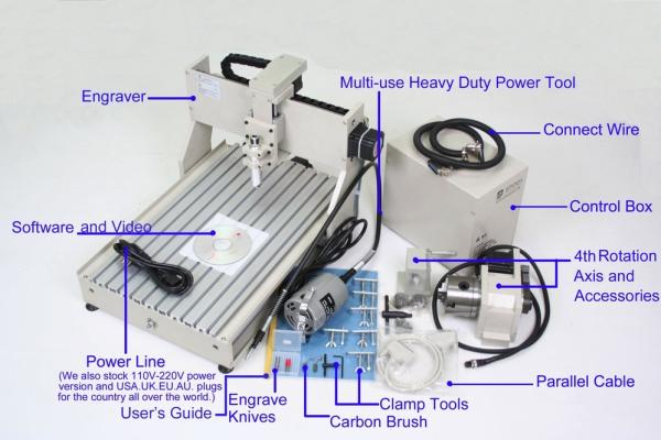 Quality CNC PCB Router Machine Engraver Engraving Drilling With 4 Axis for sale