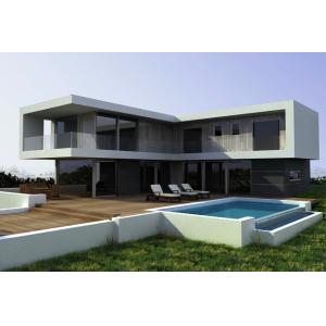 Cold Formed Steel Structural Light Steel Frame Prefabricated Villa Modern Design