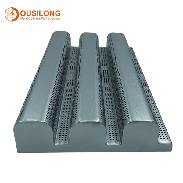 Perforated Exterior Curtain Wall Cladding Solid Aluminum Aluminium Wall Panels For Hospital Complex Building