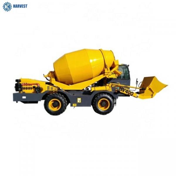 Quality 4M3 Capacity 95kW Engine Industrial HY400 Self Loading Concrete Mixer Truck for sale