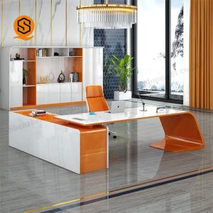 Seamless Joint Solid Surface Office Furniture L Shape Office Table