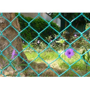 6x6cm Aperture 6 FT Chain Link Fence Galvanized PVC Coated As Ground Fencing