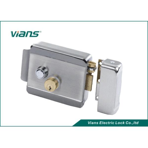 Quality Fail Safe Steel Electric Control Security Rim Lock With Key And Button for sale
