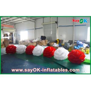 Wedding Stage Decorative Inflatable Petunia Flower Chain With LED Lights