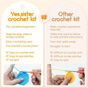Read to ship seven craft cute tep-by-step crochet kit for beginners in this