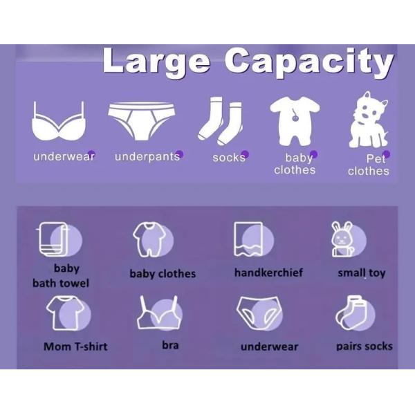 Portable Washing Machine for Deep Cleaning Shoes Foldable Automatic Type Mini Washer