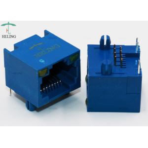 8 Pin Right Angle RJ45 Ethernet Jack Lan Connector For Network Hub / Switches