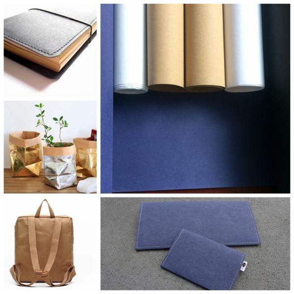 Gold / Silver Back Brown Washable Kraft Paper