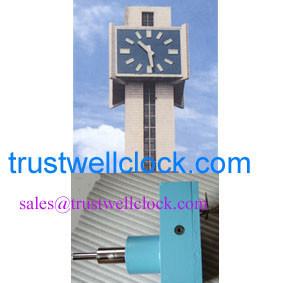 Wholesale clocks tower and movement mechanism with night illumination support lights on clock hand and scale marks from china suppliers