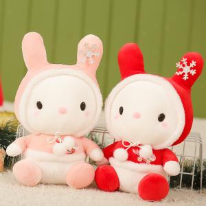ODM Skin Friendly 20cm Snowflake Rabbit Plush Toy