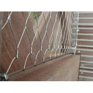 Ferrule And Knotted Rope Wire Stainless Steel Balustrade Mesh For Security