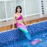 3PCS Purple Mermaid Tail For Swimming , Girls Mermaid Tail Swimsuit for sale