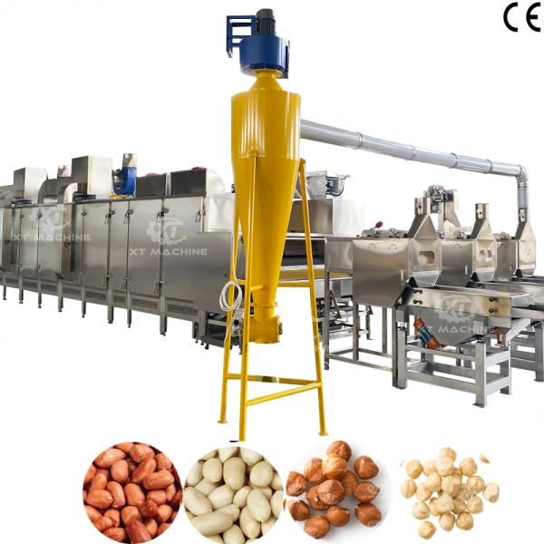 Customizable PLC Controlled Roasted Peanut Blanching Machine for High Capacity