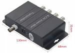 4ch Video Multiplexer 500m 4 BNC with RS485 Control Through Analog Signal