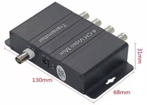 China 4ch Video Multiplexer 500m 4 BNC with RS485 Control Through Analog Signal Superimposer on sale