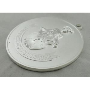 Olympiade Sliver Plating Die Cast Medals By Zinc Alloy Without Enamel