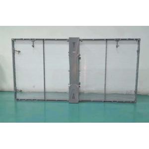 P3.91mm 1R1G1B Transparent Glass Led Screen HD Led Mesh Video Wall ISO9001
