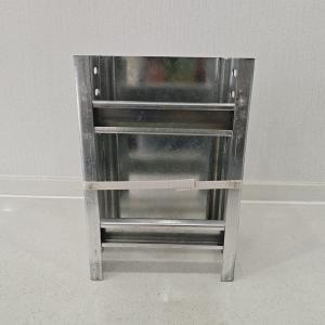 Customized Silver Stainless Steel Cable Tray Rectangle Shape Ventilated Design
