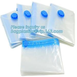 sealed storage tote for bedding, self seal storage bag, clothing compress bag