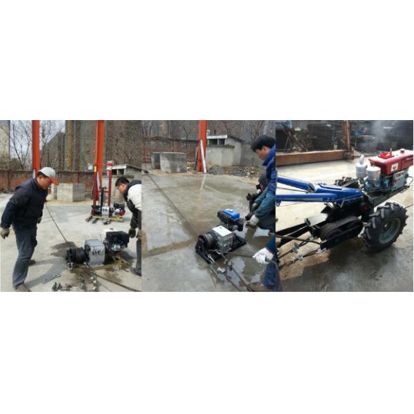 Axle Bar Driven Gas Powered Capstan Winch , 3 Ton Electric Cable Hoist Winch