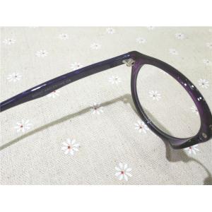 80031-C6 Shiny Purple Color Acetate Temple TR90 Material Optical Eyeglasses